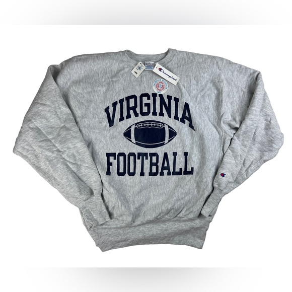Champion Other - Vintage 90s Virginia Football Sweatshirt Champion Reverse Weave RARE NWT XL NOS